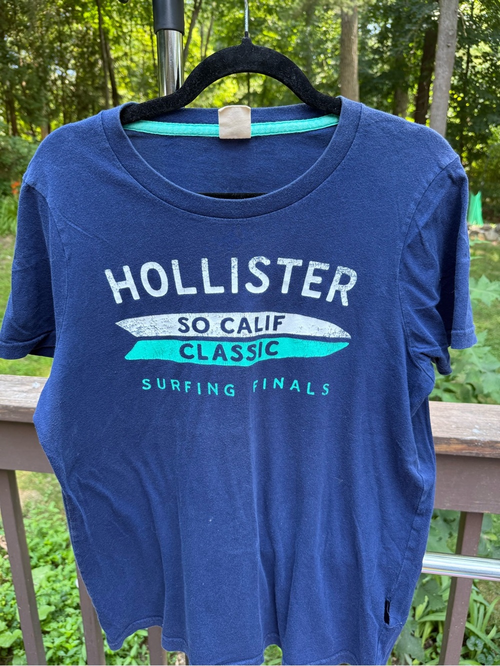 Hollister Navy 'So Calif Classic' Surf Graphic Tee